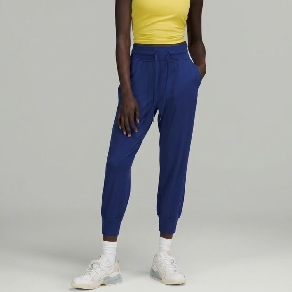 Lululemon Ready to Rulu High-Rise Cropped Jogger Mineral Blue Womens Size 10